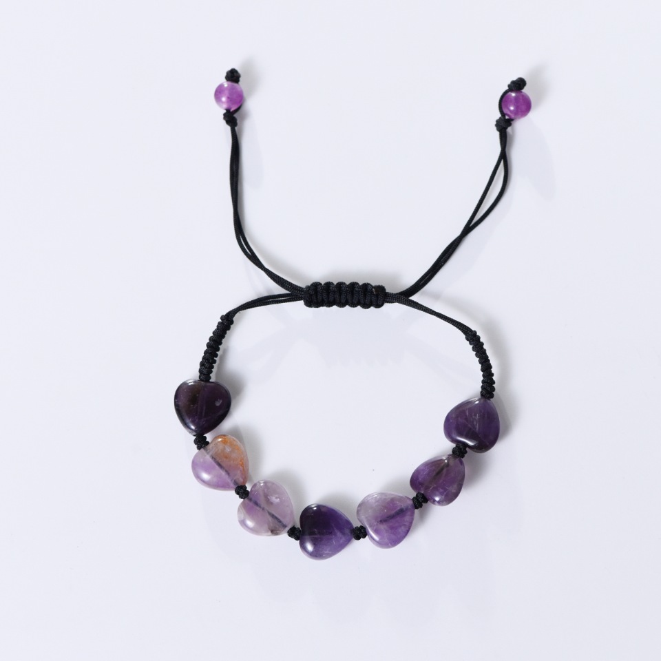 Healing Crystal,Lucky Crystal,Get Rich,Relieve Stress And Relax,Hand-woven natural crystal love yoga bracelet